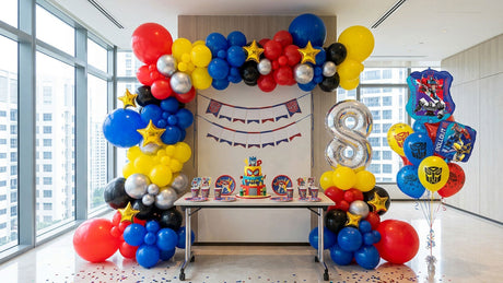 Transformer themed birthday party decoration ideas.
