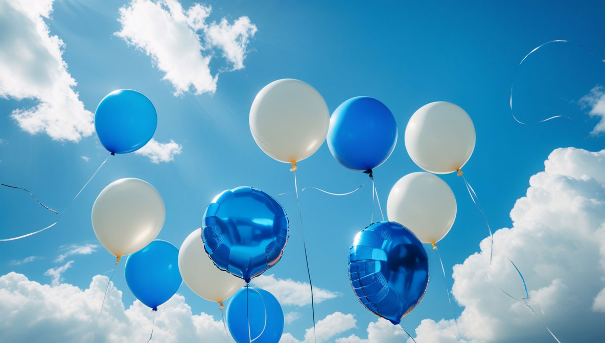Why do helium balloons float in the air?