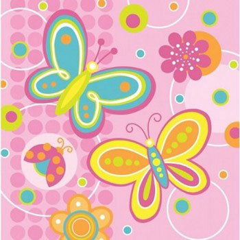 Butterfly & Flowers