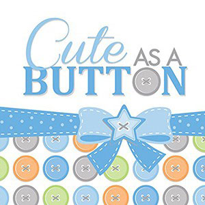 Your little baby boy or baby girl will be something special, and with these great Cute as Button pastel coloured baby shower party supplies you can celebrate the arrival or the 1st month celebration of your precious little boy, in style.