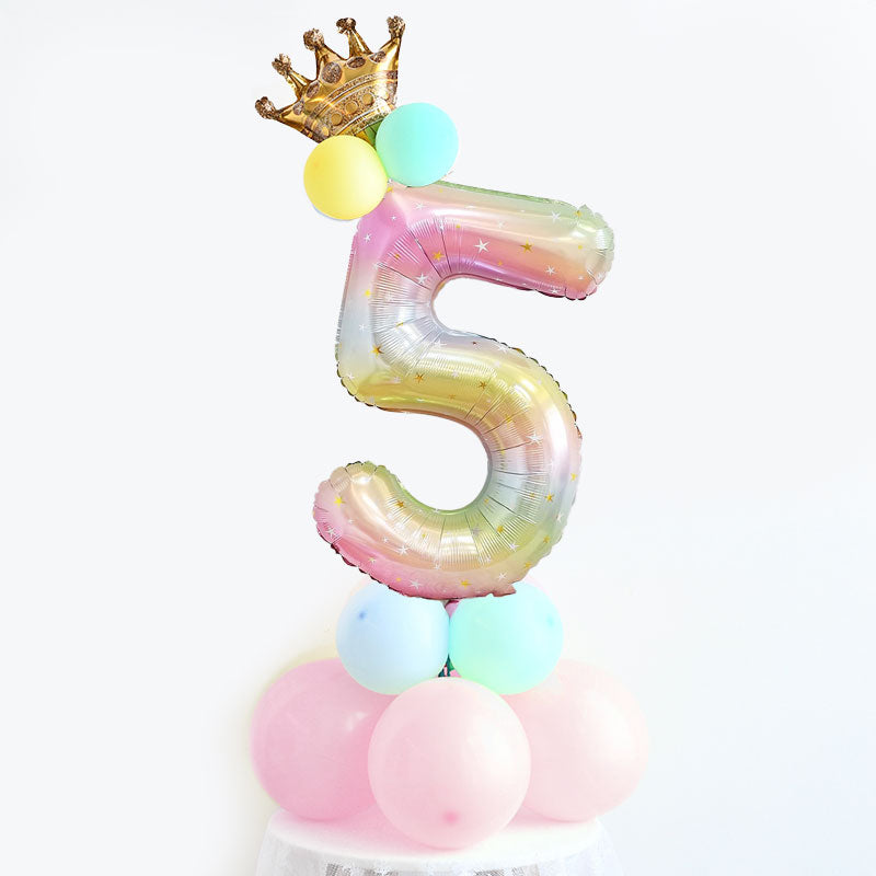 Balloon Number Table Display