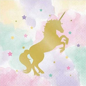 Magical unicorn party supplies - what a great theme to have for your next party decoration. Filled with colours and magic, imagine yourself in the land of unicorns , riding on the rainbow!