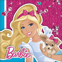 Plan your girls' party with Barbie Doll Party Supplies theme. This fashion style pattern is great for a Barbie fan of any age.