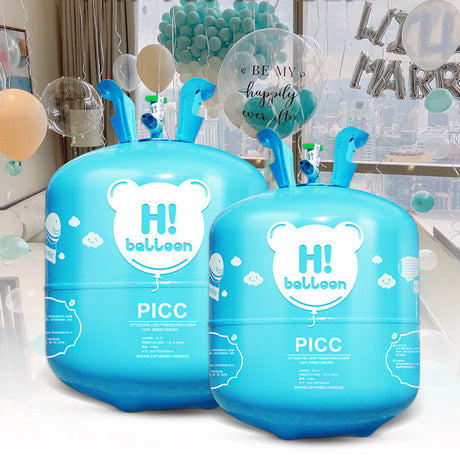 Disposable Helium Tank for DIY inflation of balloons.