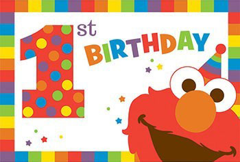 Wonderful first birthday with Sesame Street star, a remarkable and unforgetable event. Using string and bright colours, the range of party supplies for this Elmo Turns One theme is simply delightful