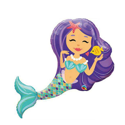 Mermaid themed balloons