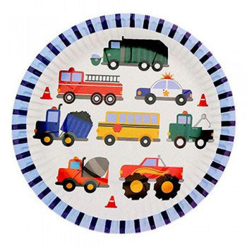 Cars, Trains, Ship, Trucks, Great love for active children who like all kinds vehicles. Get a colourful party set for real excitement for the birthday party, and get On The Go!  