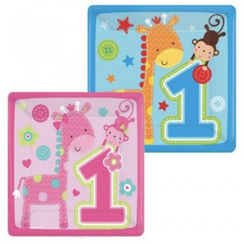 Adorable animals featured in this fun filled 1st birthday party theme. Lively colours are great for a one-year-old boy's very first birthday celebration