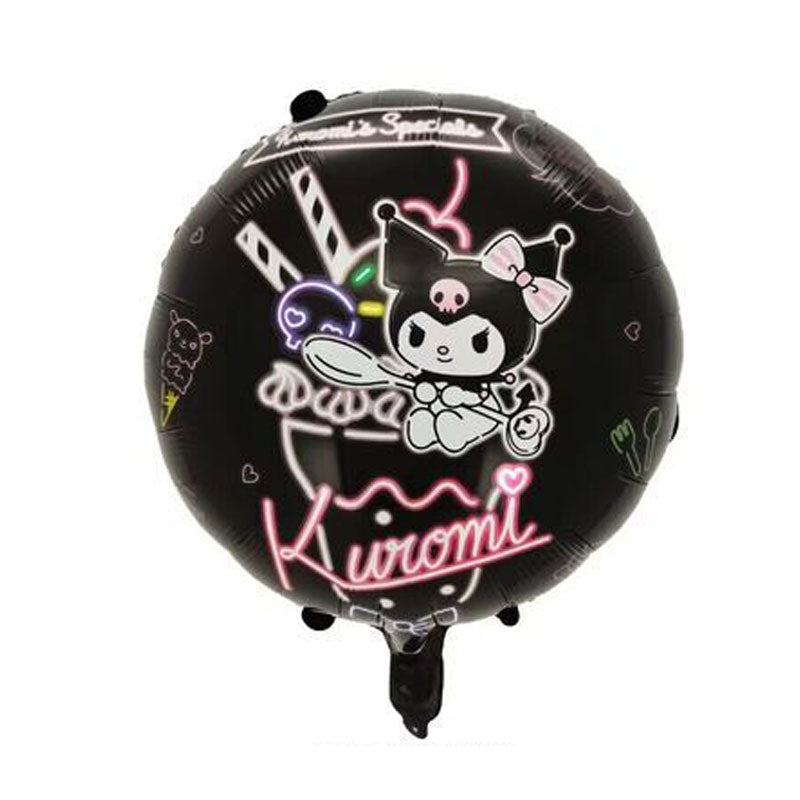18" Kuromi Black Balloon