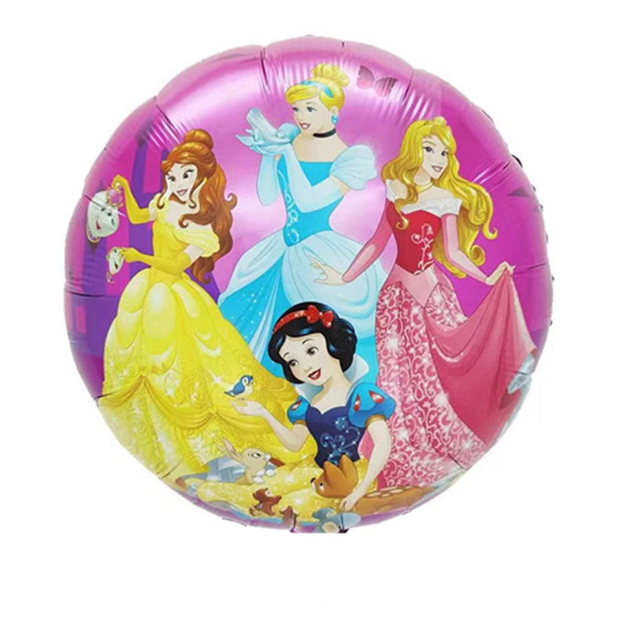 Princesses Balloon featuring Snow White, Belle, Sleeping Beauty and Cinderella.