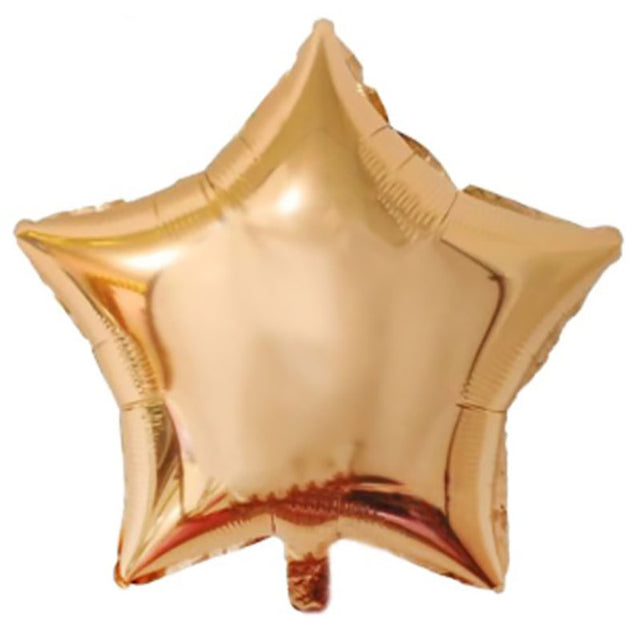 18 inch rose gold star shaped balloon