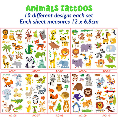 Temporary Tattoo Stickers (10pc)