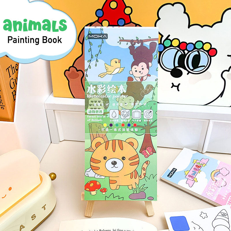 Kids Watercolour Painting Book