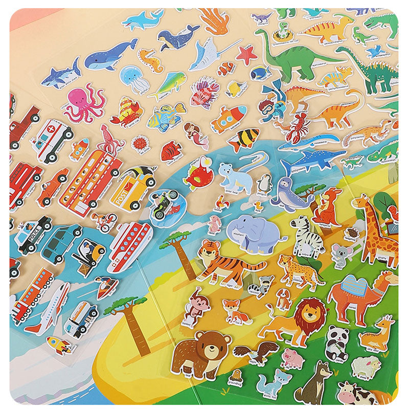 Reusable Jelly Sticker Play Book