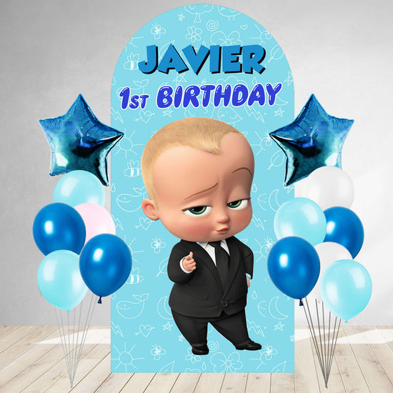 Boss Baby DIY Birthday Backdrop & Balloon Set