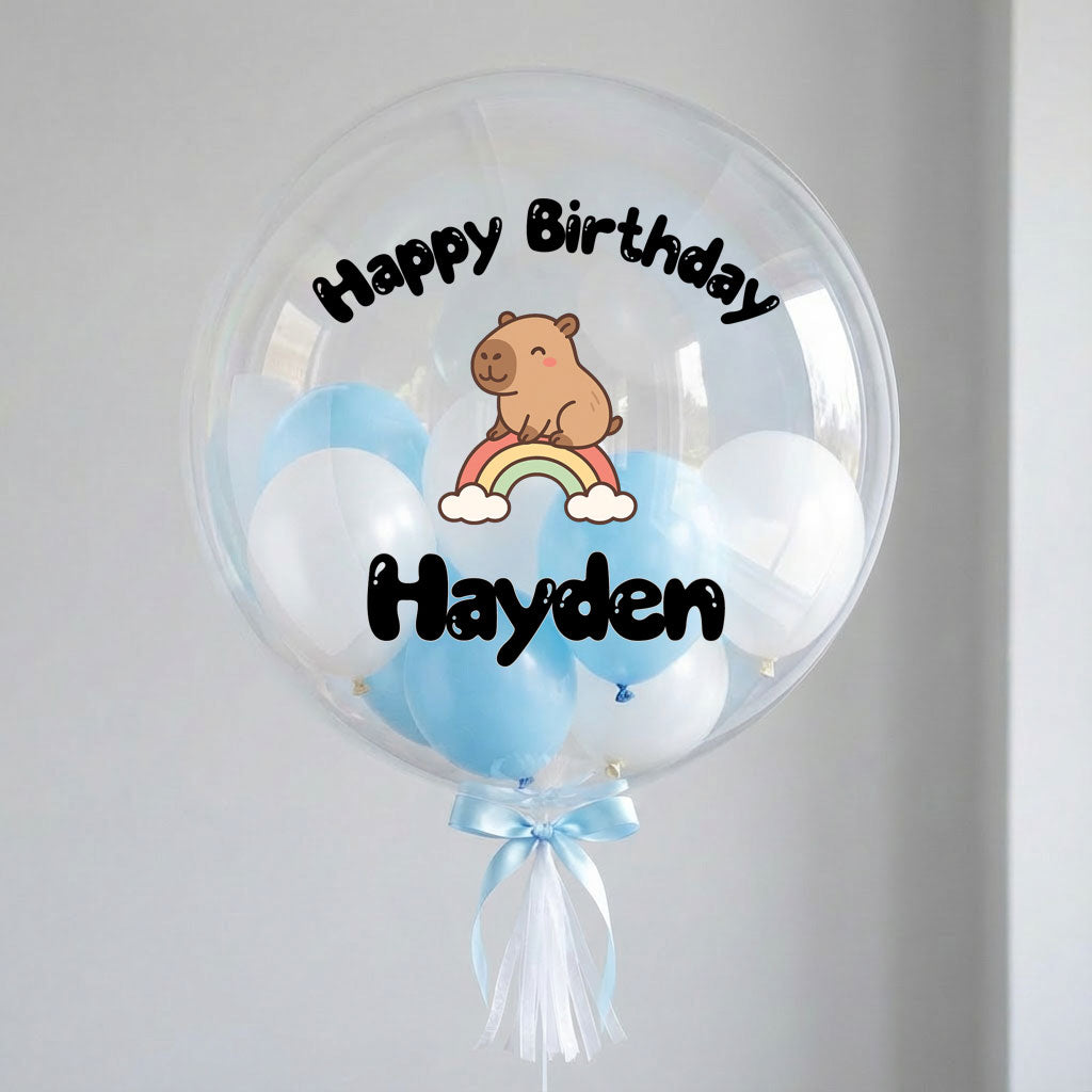 Customised Capybara Bubble Balloon