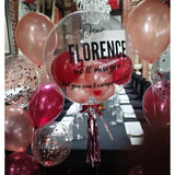 Customised Corporate Bubble Balloon with 2 Balloon Bouquets