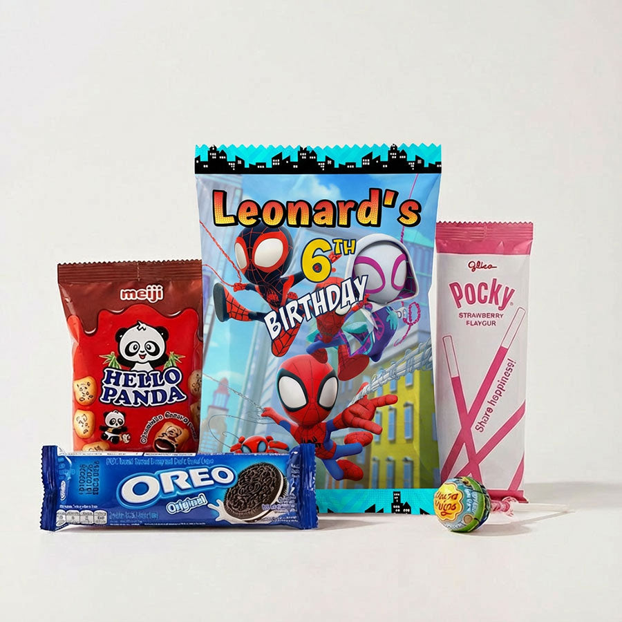 Customised Amazing Spidey & Friends Goody Snack Pack