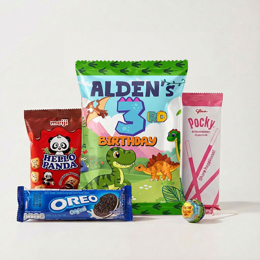 Customised Dinosaurs Goody Snack Pack