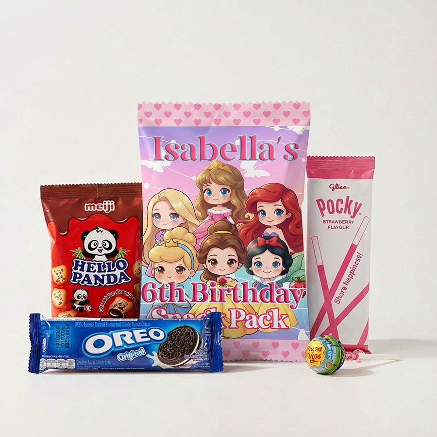 Customised Princess Goody Snack Pack