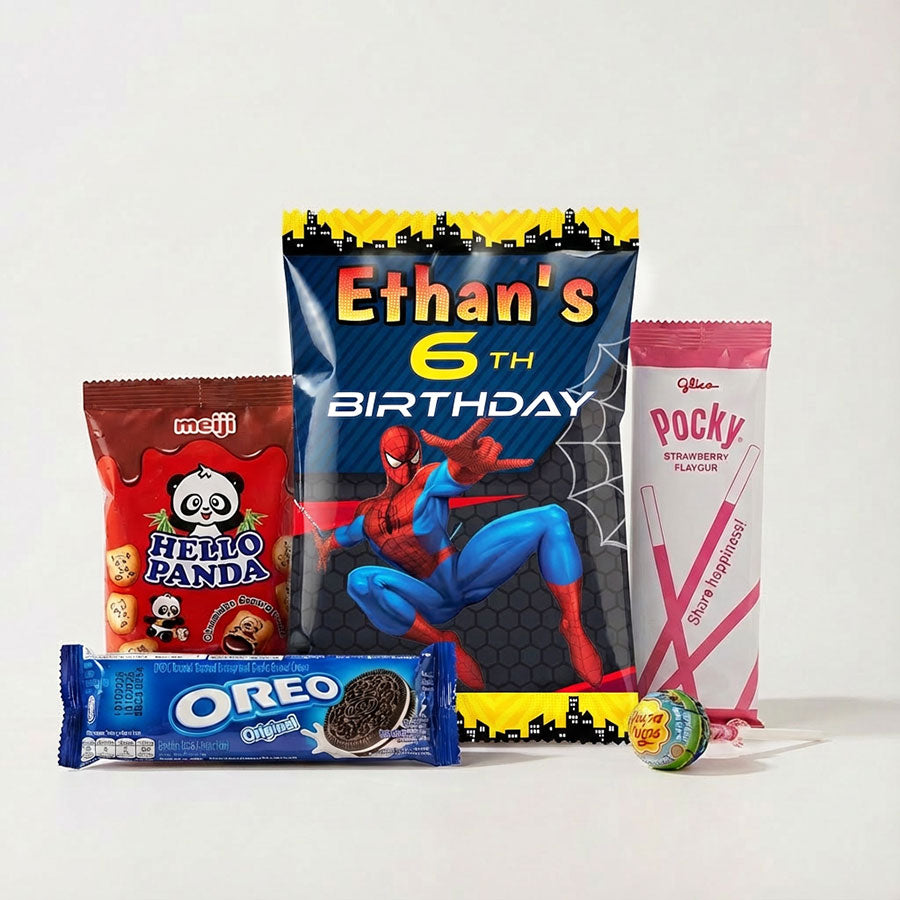 Customised Spiderman Goody Snack Pack