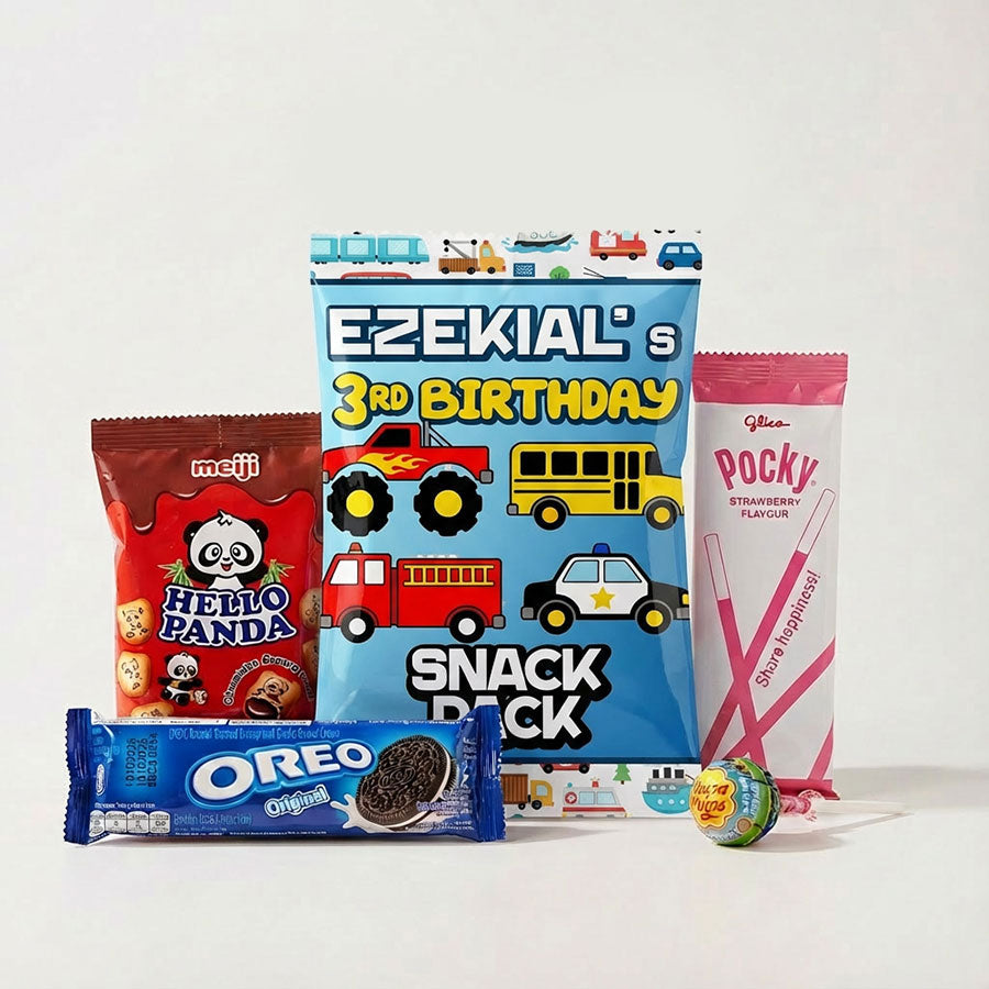 Customised Transportation Goody Snack Pack