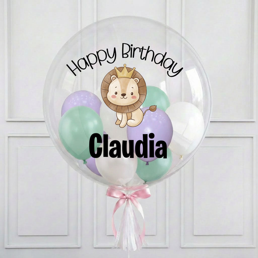 Customised Cute Lion King Bubble Balloon
