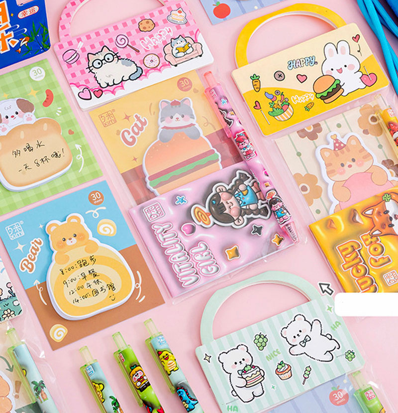 Cute Sticky Note Stationery Gift Pack
