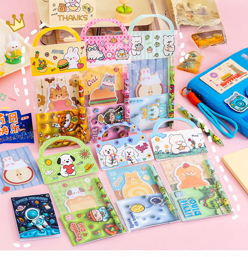 Cute Sticky Note Stationery Gift Pack