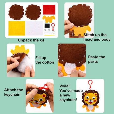 DIY Felt Keychain