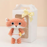 Orange Fox Baby in Diaper Plush Soft Toy