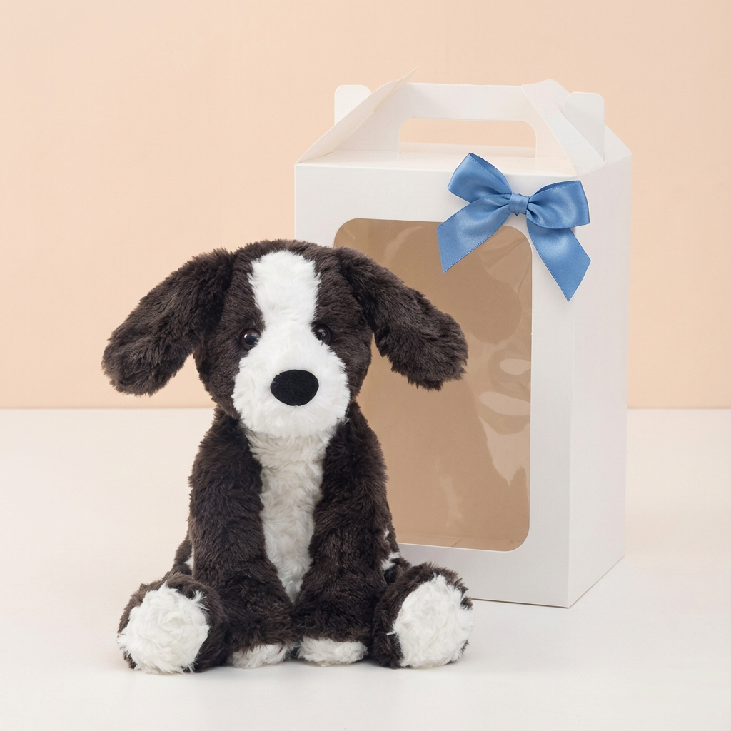 Border Collie Plush Doggie Soft Toy