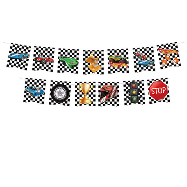 F1 Racing Car themed Flag Banner