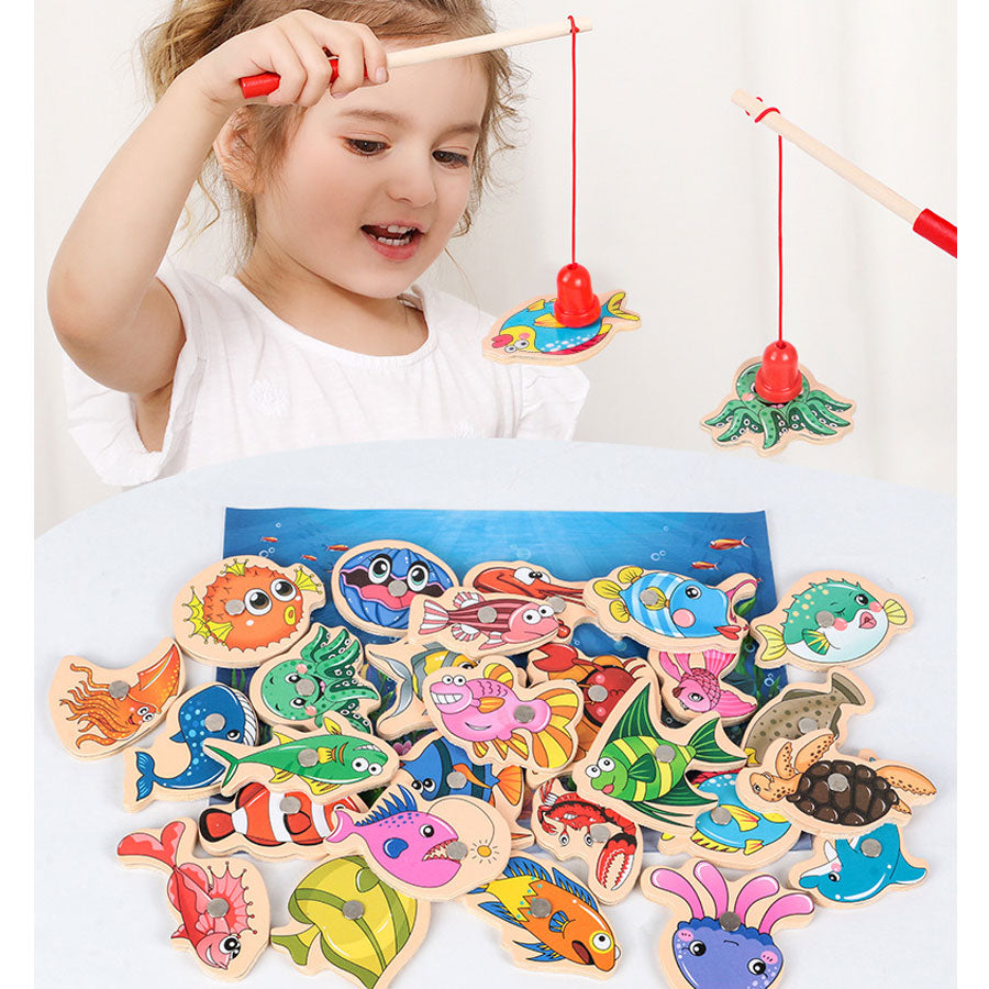 Wooden Magnetic Fishing Toy