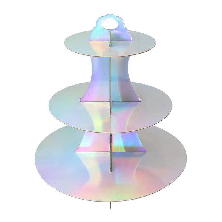 Iridescent Foil Cupcake Stand