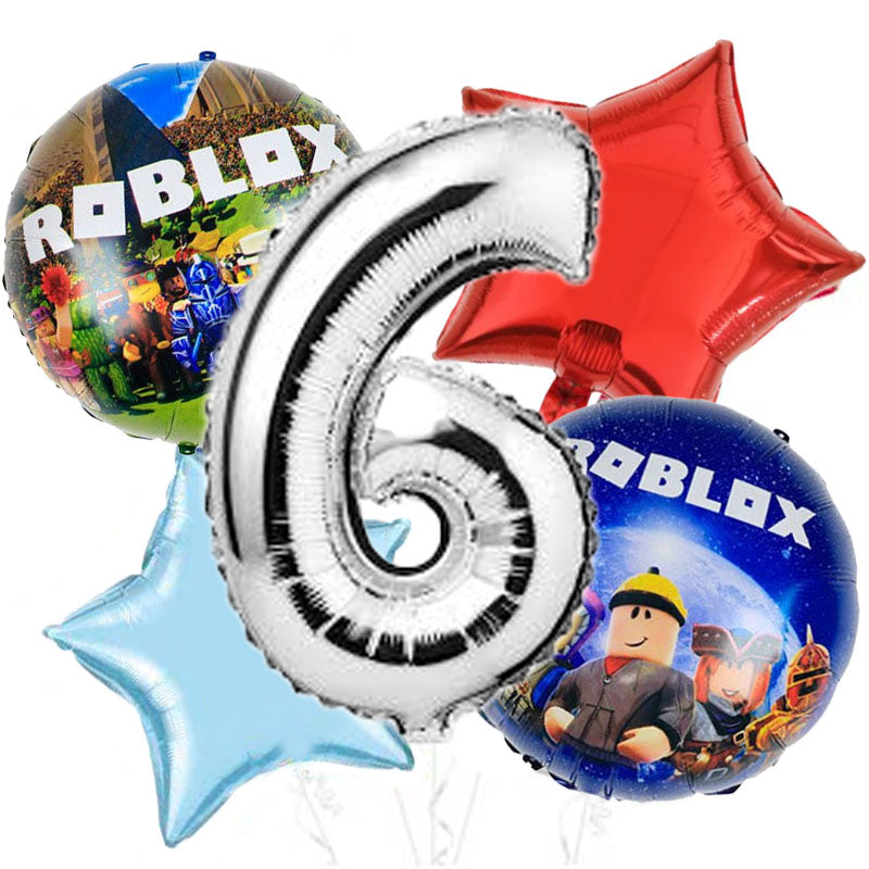 Jumbo Number Roblox Balloon Bouquet