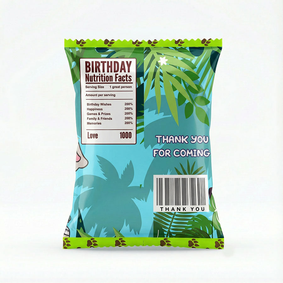 Customised Jungle Animals Goody Snack Pack