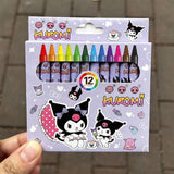 12-Colours Crayon Box