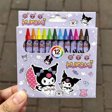 12-Colours Crayon Box