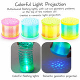 Glitter Spring Toy with LED Projector