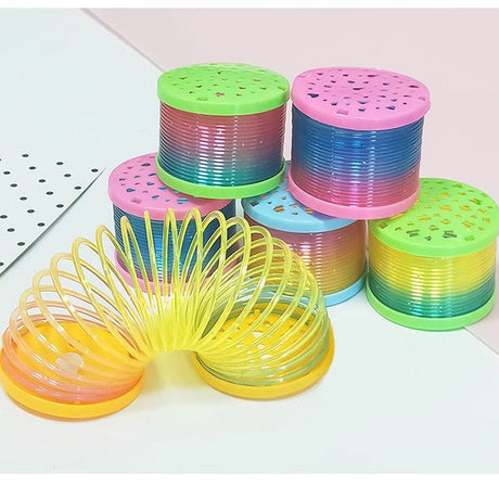 Glitter Spring Toy with LED Projector
