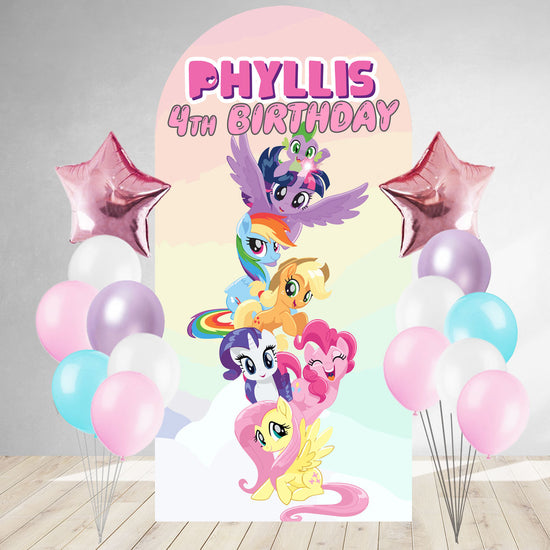 My Little Pony DIY Birthday Backdrop & Balloon Set