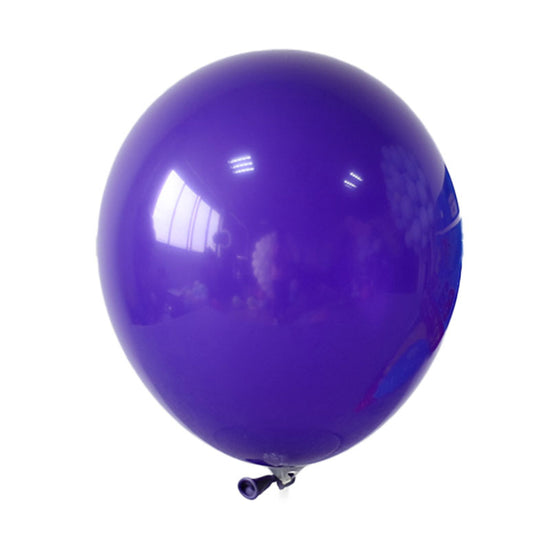 12" Solid Purple Colored Latex Balloon