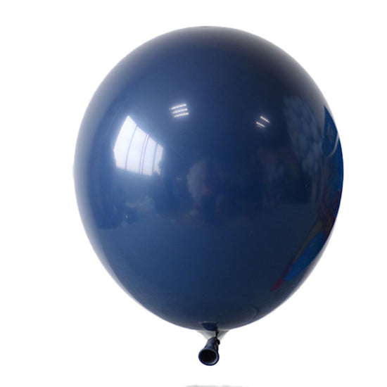 12" Solid Ink Blue Colored Latex Balloon