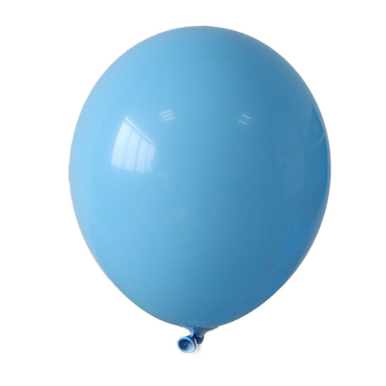 12" Solid Light Blue Colored Latex Balloon