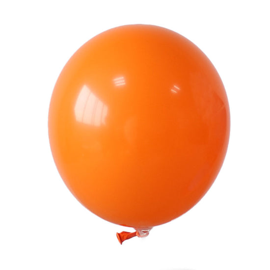 12" Solid Orange Colored Latex Balloon