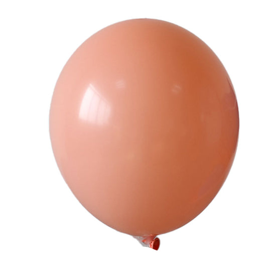 12" Solid Peach Colored Latex Balloon