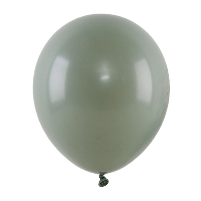 12" Solid Twilight Green Colored Latex Balloon