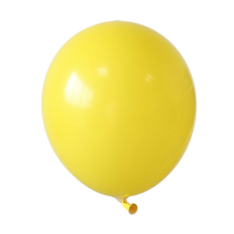 12" Solid Yellow Colored Latex Balloon