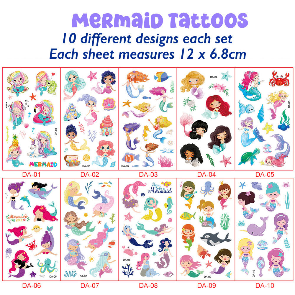 Temporary Tattoo Stickers (10pc)